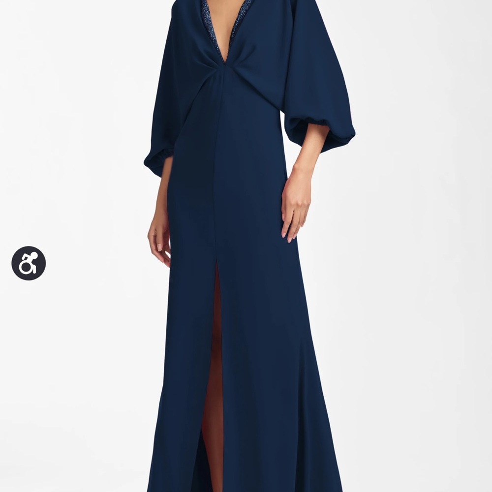 Sachin & Babi Navy Blue Gown (Gabby Gown)